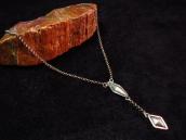 Navajo Oldpawn 【Diamond】 Charm Silver Necklace