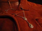 Navajo Oldpawn 【Teardrop】 Charm Silver Necklace