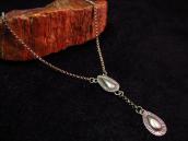 Navajo Oldpawn 【Teardrop】 Charm Silver Necklace