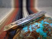 Vintage Stamped Ingot Silver Triangle Wire Cuff  c.1950～