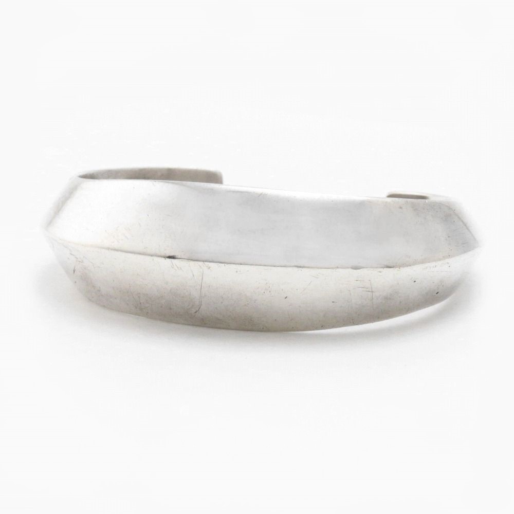 Atq Navajo/Pueblo? Heavy Silver Triangle Wire Cuff  c.1930～?