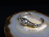 Antique Navajo Pearl & T-bird Applique Silver Cuff  c.1930～