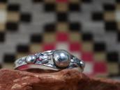 Antique Navajo Pearl & T-bird Applique Silver Cuff  c.1930～