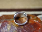 Vtg Zuni Turquoise Inlay Rectangular Face Men's Ring c.1945～
