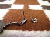 Vintage Zuni Needle Point TQ Dangle Pierced Earrings c.1960～