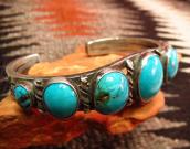 Antique Ingot Cuff w/Gem Grade Persian TQ  c.1930