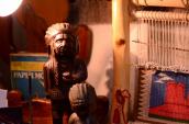 Vintage Carved Ironwood Indian Chief Objet