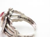 Vtg【Maisel's】T-bird Face Tourist Ring w/DragonsBreath c.1950