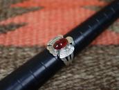 Vtg【Maisel's】T-bird Face Tourist Ring w/DragonsBreath c.1950