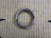 Vtg Zuni Turquoise Inlay Stamped Edge Silver Ring c.1960～