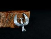 Vintage Navajo Casted Silver T-bird Shape Pin Brooch c.1945～