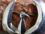 Vintage Navajo Casted Silver T-bird Shape Pin Brooch c.1945～