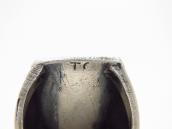 【Tommy Singer】Navajo Turquoise Chip Inlay Silver Ring c.1970