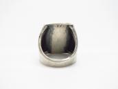 【Tommy Singer】Navajo Turquoise Chip Inlay Silver Ring c.1970