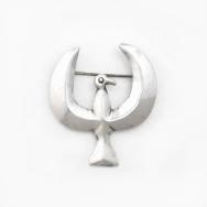 Vintage Navajo Casted Silver T-bird Shape Pin Brooch c.1945～