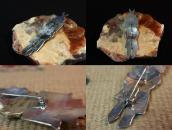 【Norman Honie Sr.】Vtg Hopi Overlay Hemis Katsina Pin c.1960～