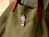 【Norman Honie Sr.】Vtg Hopi Overlay Hemis Katsina Pin c.1960～