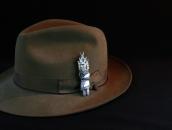 【Norman Honie Sr.】Vtg Hopi Overlay Hemis Katsina Pin c.1960～