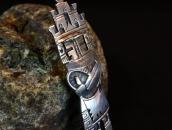 【Norman Honie Sr.】Vtg Hopi Overlay Hemis Katsina Pin c.1960～