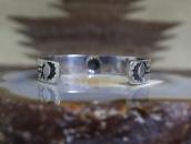 【Arrow Novelty】Repouse & 卍 Stamped Coin Silver Cuff  c.1925～