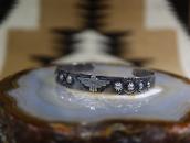 Antique T-bird Applique & Concho Repouse Row Cuff  c.1930～