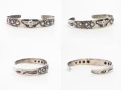 Antique T-bird Applique & Concho Repouse Row Cuff  c.1930～