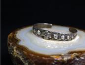 Atq Stamped T-bird Applique & Concho Repoused Cuff  c.1930～