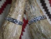 Atq Stamped T-bird Applique & Concho Repoused Cuff  c.1930～