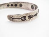 Atq Stamped T-bird Applique & Concho Repoused Cuff  c.1930～
