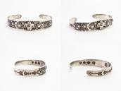 Atq Stamped T-bird Applique & Concho Repoused Cuff  c.1930～