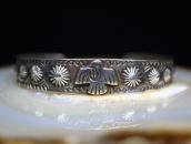 Atq Stamped T-bird Applique & Concho Repoused Cuff  c.1930～