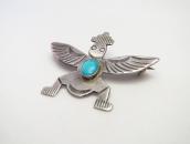 Atq Zuni or Navajo Knifewing Shaped Small Pin w/TQ  c.1930～