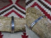 Antique 『ON BOOK』 卍 & Arrows Stamped Silver Cuff c.1930