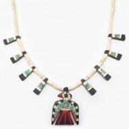 Antique Kewa/Santo Domingo Batterybird Necklace  c.1930～