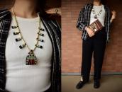 Antique Kewa/Santo Domingo Batterybird Necklace  c.1930～