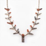 【Robert Tenorio】Kewa Fetish Necklace w/Pottery Birds c.1975～