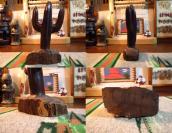 Carved Ironwood Cactus objet  S-Medium