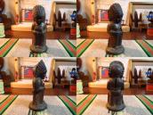 Antique Cast Metal 【Indian Boy】 Coin Bank   c.1920