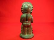Antique Cast Metal 【Indian Boy】 Coin Bank   c.1920