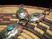 Antique Concho Necklace w/Turquoise  c.1930