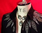 Antique Concho Necklace w/Turquoise  c.1930