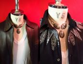 Antique Concho Necklace w/Turquoise  c.1930