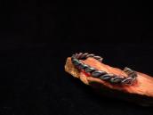 Vintage Stamped Twisted Silver Wire Cuff  c.1950