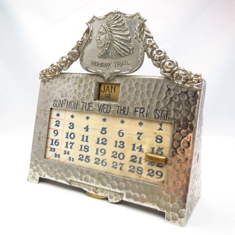 Antique Indian Head Perpetual Desk Calendar  c.1928～