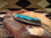 Vintage Navajo Kingman Turquoise Fob Necklace  c.1965～