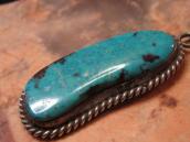 Vintage Navajo Kingman Turquoise Fob Necklace  c.1965～