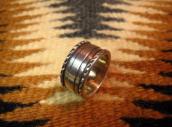 Greg Lewis Acoma 19th century Style Ingot Silver Ring JP22
