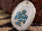Vtg Kewa/SantoDomingo T-bird Chip Inlay Top Necklace c.1960～