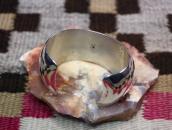 OLD Navajo Sterling Silver Hollow Dome Cuff Bracelet c.1990～