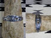 Antique Thunderbird & Horses Applique Silver Cuff c.1930